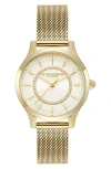 Olivia Burton Women's Wonder Lust Gold-tone Stainless Steel Mesh Bracelet Watch 30mm In Gold