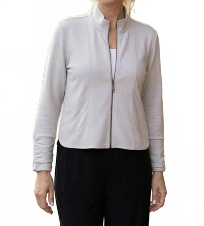 Olivia By Habitat Feather Lux Knit Travel Jacket In Grey In Multi