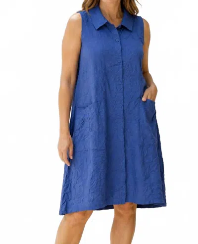 Olivia By Habitat Hi-low Pocket Dress In Dusk In Blue