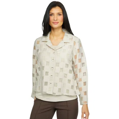 Olivia By Habitat Outside The Box Easy Shirt Jacket In Cloud In White