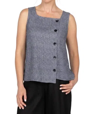 Olivia By Habitat Sleeveless Stripe Tank Top In Navy In Blue