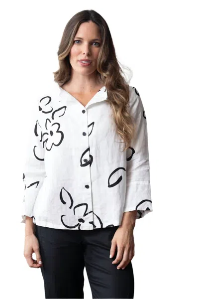 Olivia By Habitat Spring In Soho Occasional Jacket In White Print