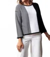 Olivia By Habitat Sunset Pullover In Black And White In Black
