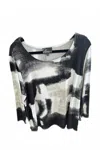 Olivia By Habitat Women's Arthouse Knits Ikat Easy Tee In Multi In Multi