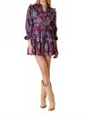 Olivia By Livro Dale Mini Dress In Ornate In Multi