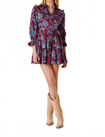 Olivia By Livro Dale Mini Dress In Ornate In Multi