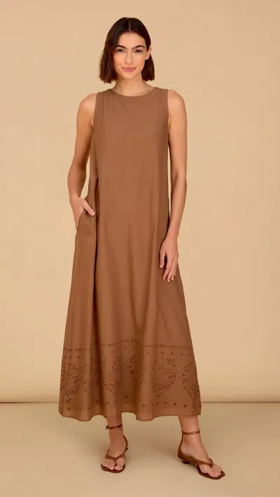 Olivia By Livro Dani Maxi Dress In Shell In Animal Print