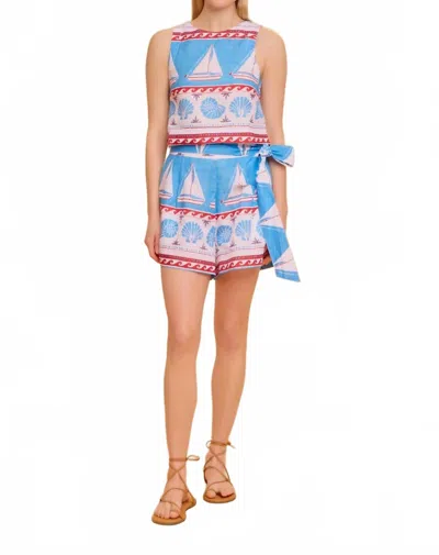 Olivia By Livro Dani Sleeveless Top In Capiz In Multi