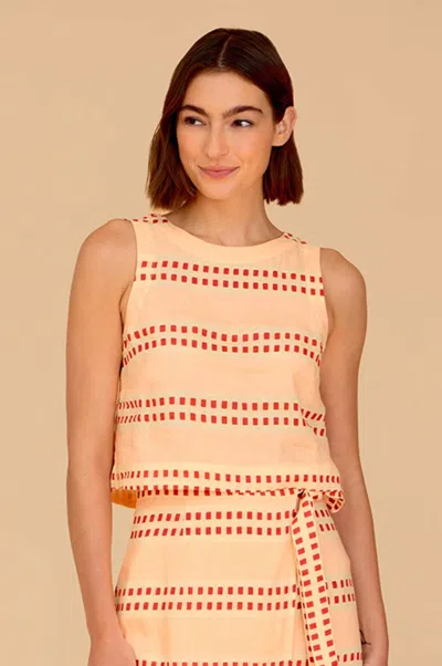 Olivia By Livro Dani Sleeveless Top In Spanish Stripes In Multi