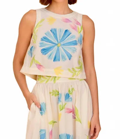 Olivia By Livro Dani Top In Flora Painted In Multi