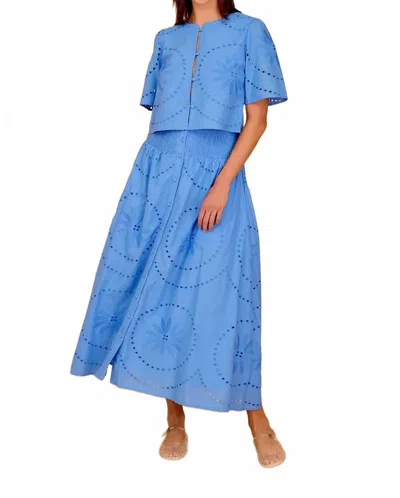 Olivia By Livro Georgia Skirt In Azul Lace In Black