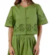 Olivia By Livro Heidi Top In Moss In Green