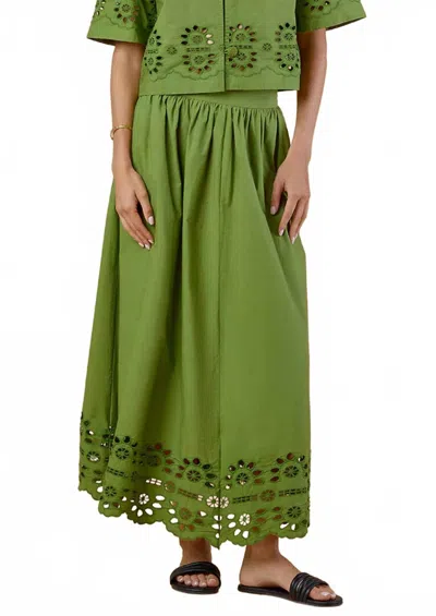 Olivia By Livro Kit Maxi Skirt In Moss In Green