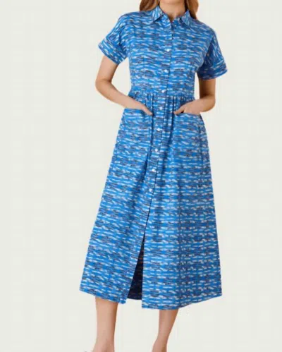 Olivia By Livro Lakelyn Midi Dress In Flask In Multi