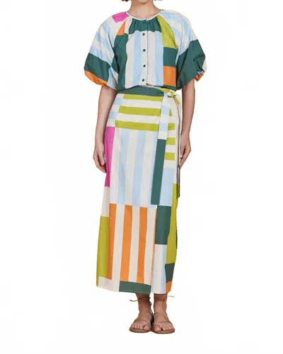 Olivia By Livro Leigh Wrap Skirt In Vista In Multi