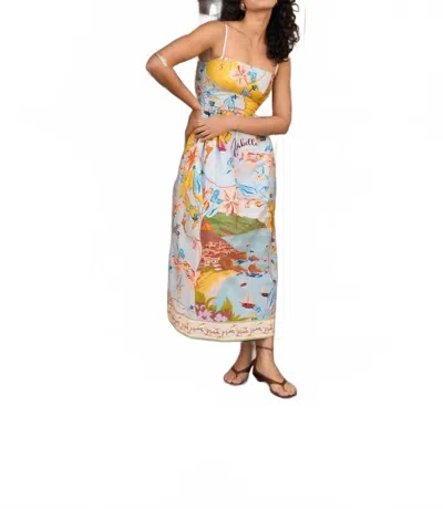 Olivia By Livro Lillian Midi Dress In Voyage In Multi
