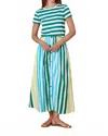 Olivia By Livro Marine Stripe Top In Green In Green