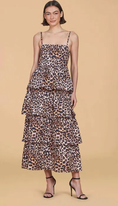 Olivia By Livro Ophelia Dress In Leopard In Multi