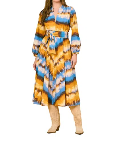 Olivia By Livro Palermo Midi Dress In Golden Ombre In Multi