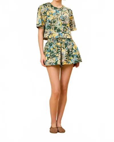 Olivia By Livro Rowie Shorts In Misty Isles In Multi