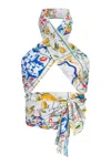 Olivia By Livro Scarf Top Majolica In White In White