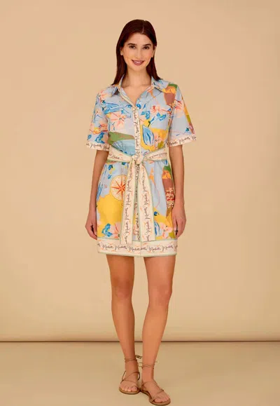 Olivia By Livro Tilly Mini Dress In Voyage In Multi