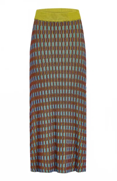 Olivia By Livro Women's Gerty Midi Skirt In Fall Deco In Multi