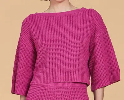 Olivia By Livro Wren Top In Dragonfruit In Pink