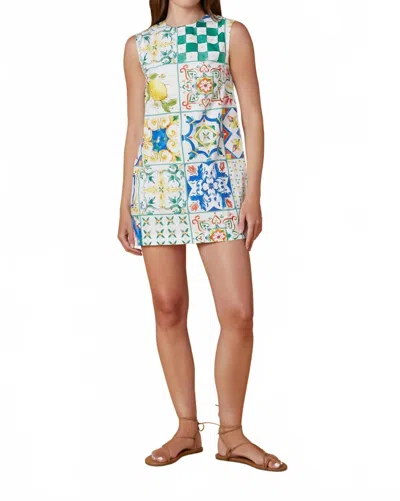 Olivia By Livro Wynn Mini Dress In Majolica In Multi