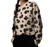 Olivia Dar Cheetah Sweatshirt In Beige In Beige