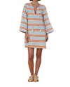 Olivia Dar Indie Mini Dress In Capri Stripe In Blue