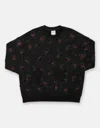 Olivia Dar Women's Cheetah Sweatshirt In Black In Black