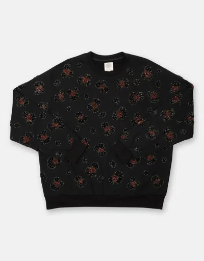 Olivia Dar Women's Cheetah Sweatshirt In Black