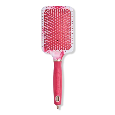 Olivia Garden Ceramic + Ion Pink Marble Anti-static Cushioned Paddle Brush