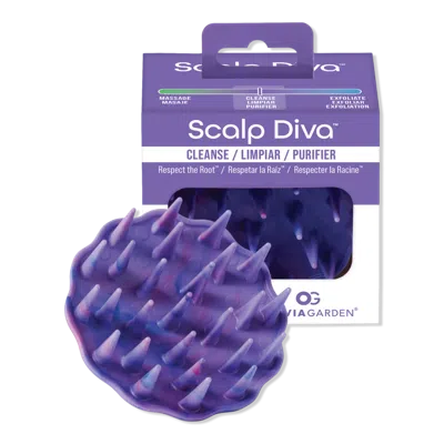 Olivia Garden Scalp Diva Cleanse Brush In Purple