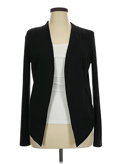 Pre-owned Olivia Grey Blazer Jacket In Black