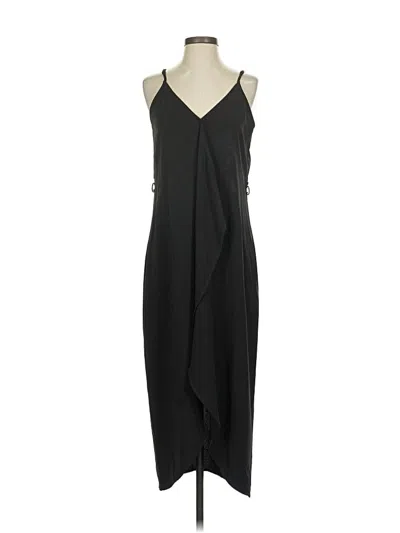 Pre-owned Olivia Grey Cocktail Dress In Black