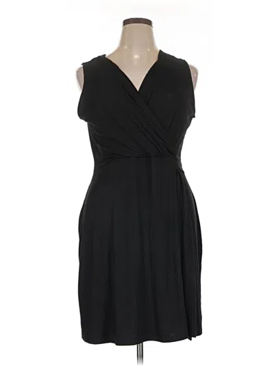 Pre-owned Olivia Grey Cocktail Dress In Black