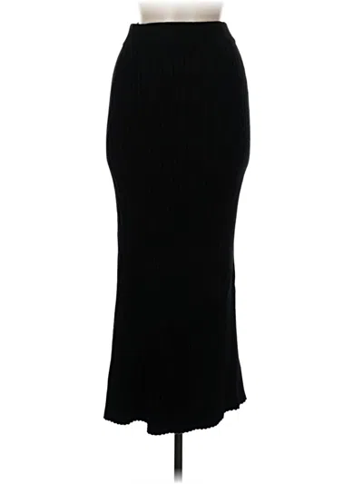 Pre-owned Olivia Grey Formal Skirt In Black