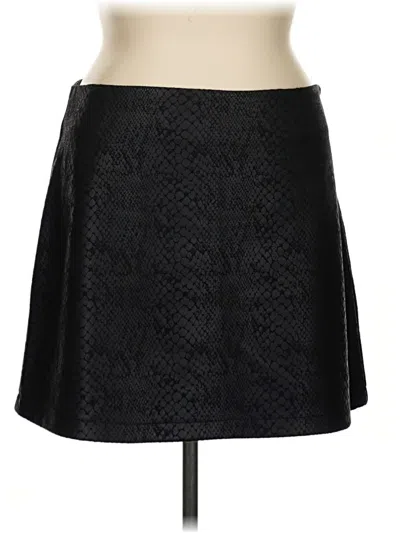 Pre-owned Olivia Grey Formal Skirt In Black
