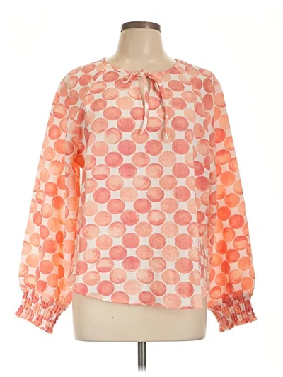 Pre-owned Olivia Grey Long Sleeve T-shirt In Orange