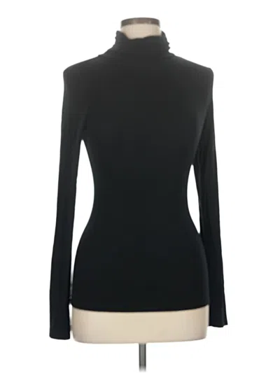Pre-owned Olivia Grey Long Sleeve Turtleneck In Black
