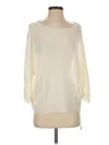 Olivia Grey Pullover Sweater In Ivory