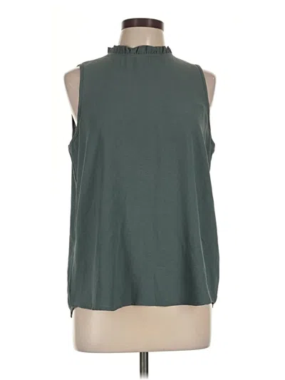 Pre-owned Olivia Grey Sleeveless Blouse In Green