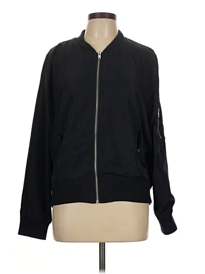 Pre-owned Olivia Grey Track Jacket In Black