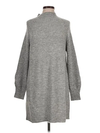 Pre-owned Olivia Grey Turtleneck Sweater In Gray