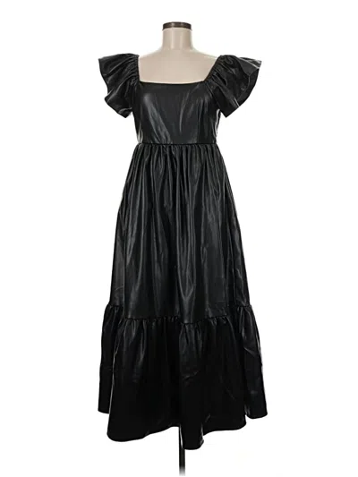 Pre-owned Olivia James The Label Casual Dress In Black