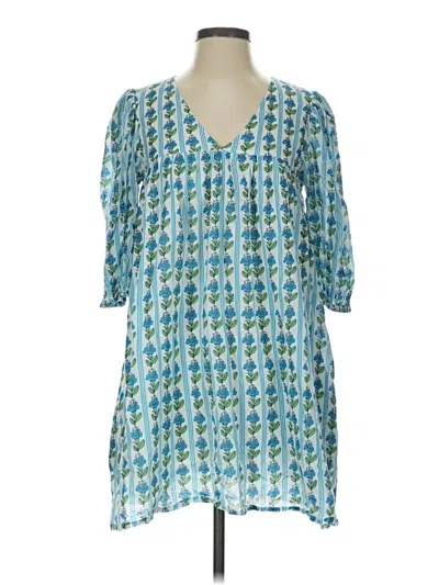 Pre-owned Olivia James The Label Casual Dress In Blue