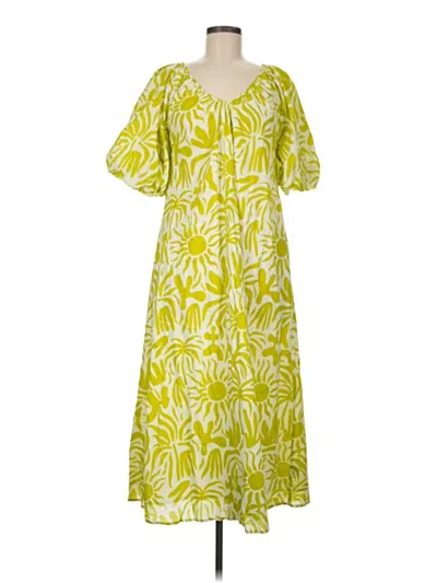 Pre-owned Olivia James The Label Casual Dress In Green
