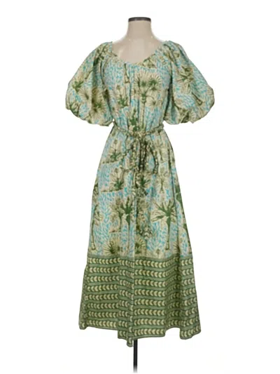 Pre-owned Olivia James The Label Casual Dress In Green